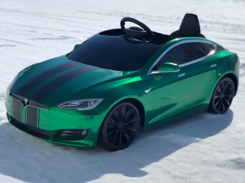 Green Mini Tesla