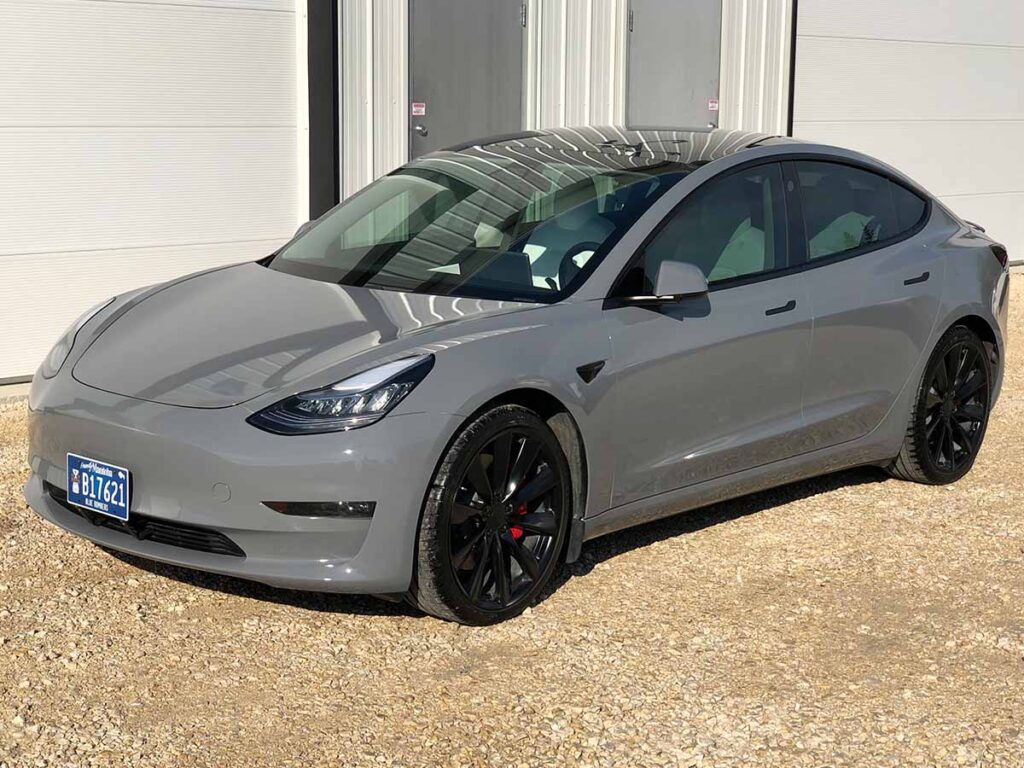 Grey Tesla