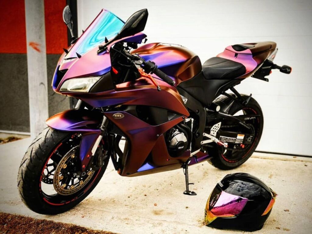 Purple Motorbike